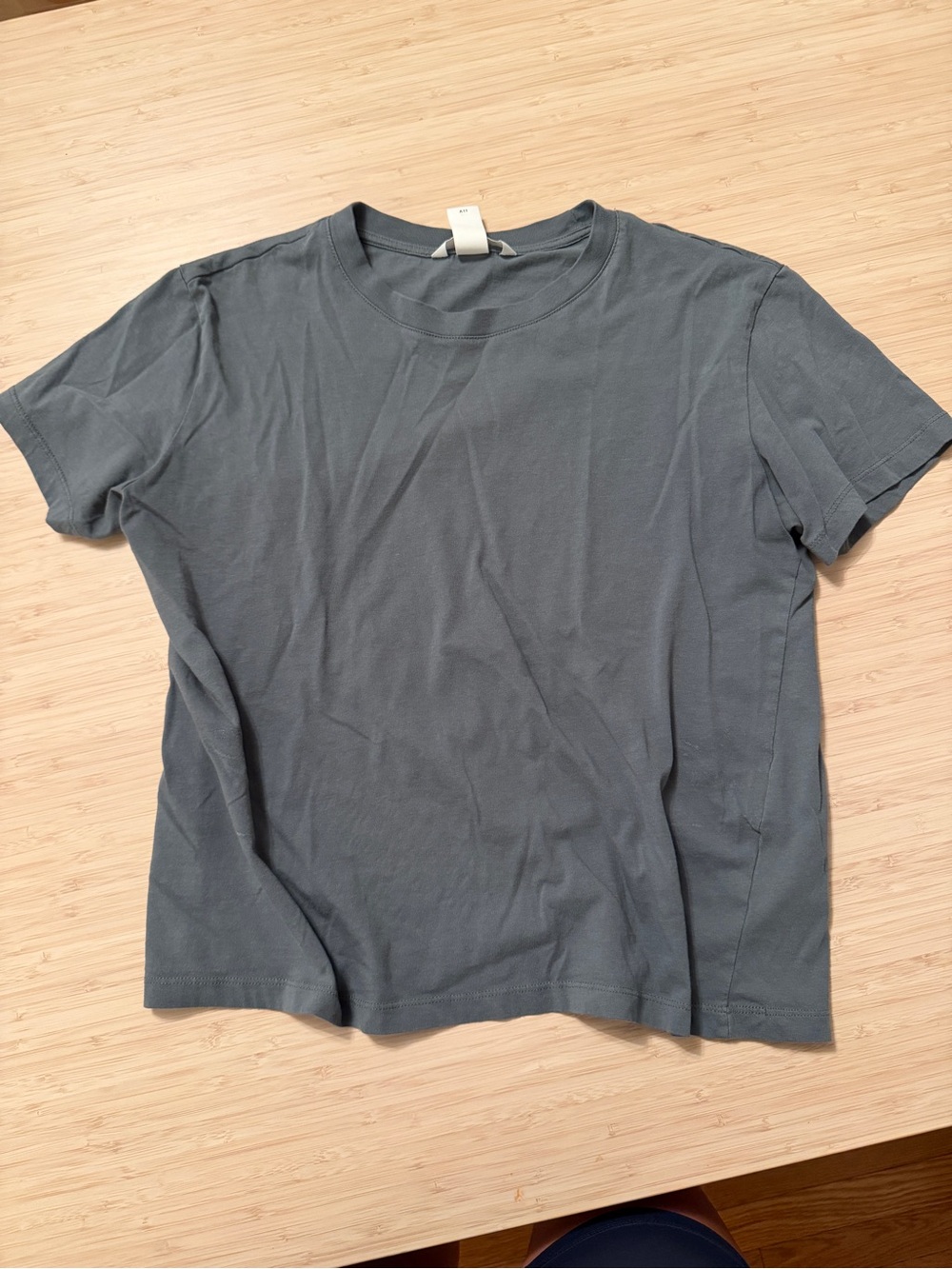 Womens Crew Neck T-Shirt in Slate Blue